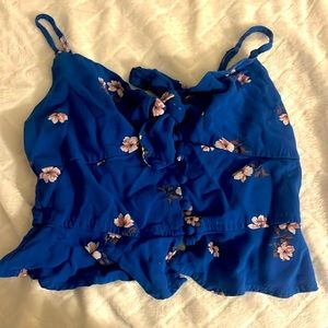 Blue floral AMERICAN EAGLE tank top